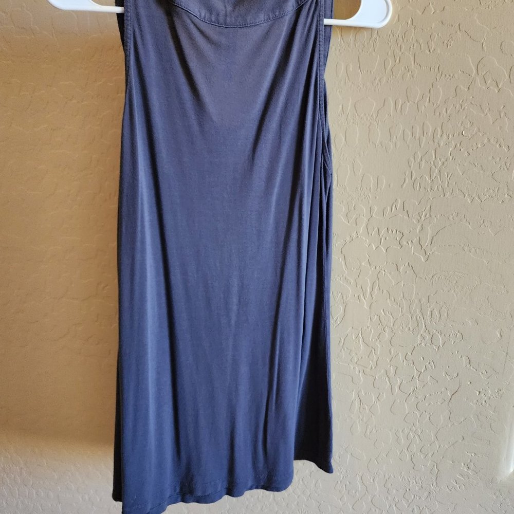 Kische Gray Sequin Beaded Dressy Soft Lightweight LARGE Tank Top Shirt - Picture 8 of 10